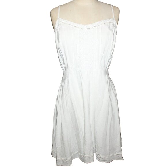 Old Navy Dresses & Skirts - OLD NAVY White Sundress Sz XL Embroidered Midi Dress Wedding Beach Vacation